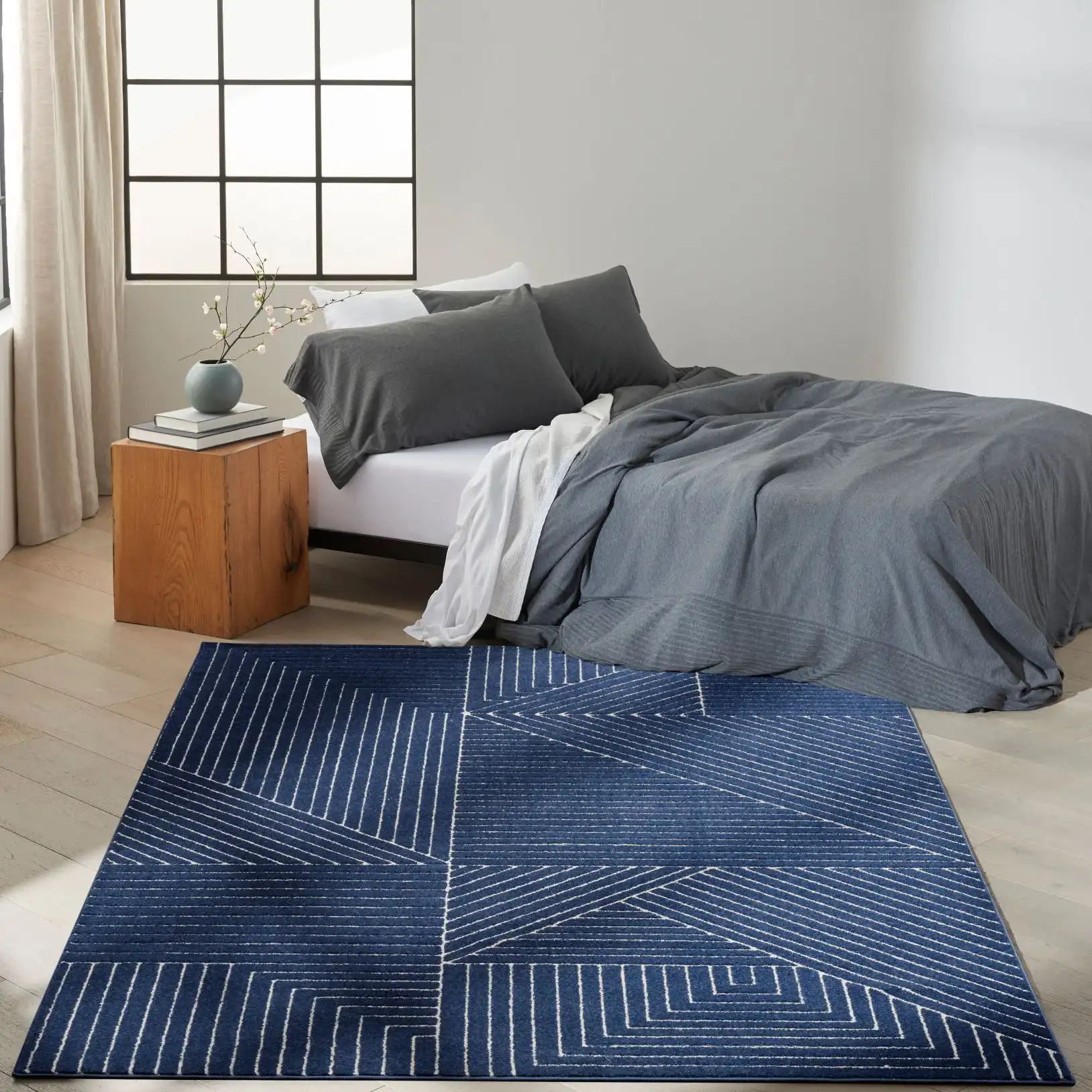 CK023 Balance BLN01 Navy Ivory Rug