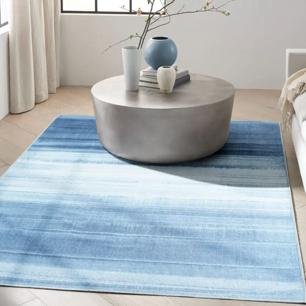 CK031 Launder Washable LDR01 Aqua Rug - Image 6