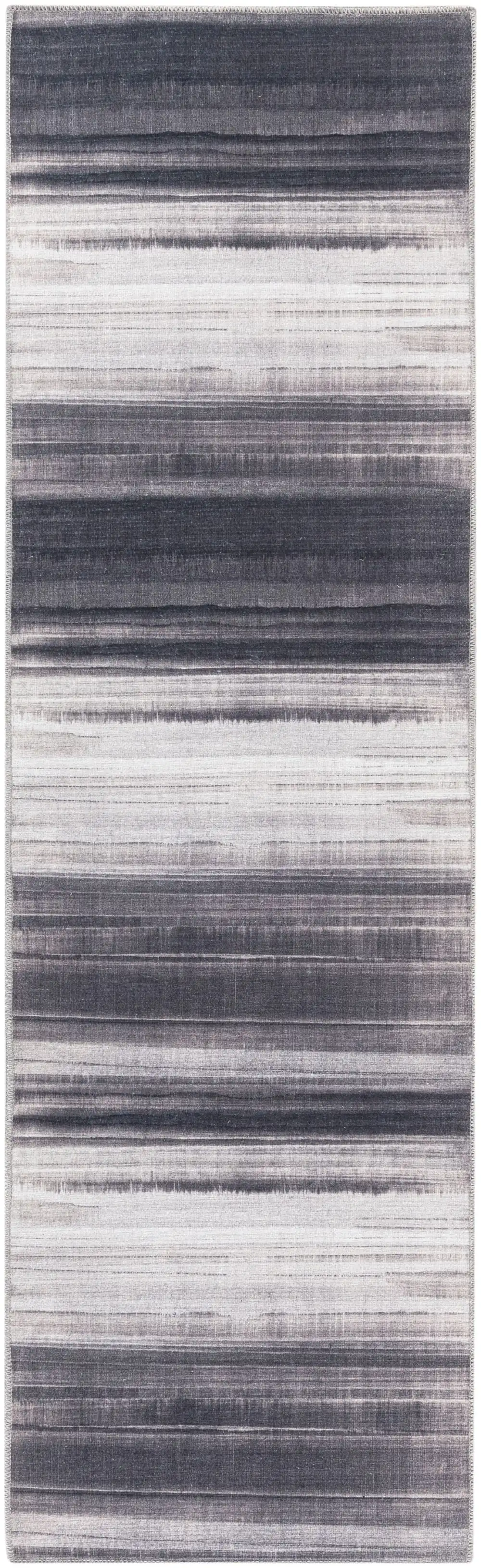 CK031 Launder Washable LDR01 Ivory Black Rug - Image 7