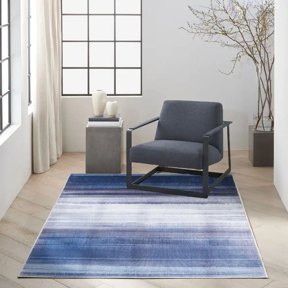 CK031 Launder Washable LDR01 Navy Rug