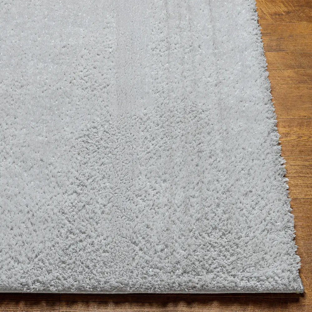 Claire Shaggy Solid Color Plush Pile Grey Rug - Image 5