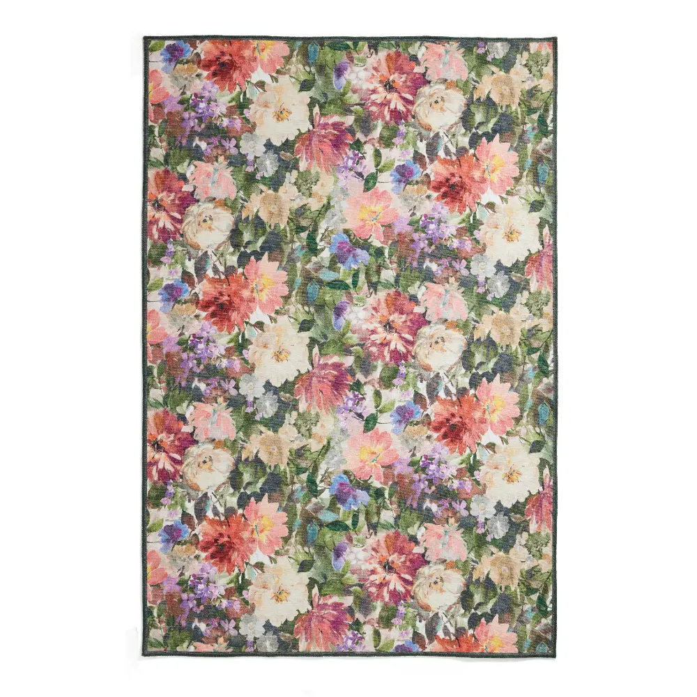 Clarke & Clarke Tahiti Forest & Rouge Washable - Image 4