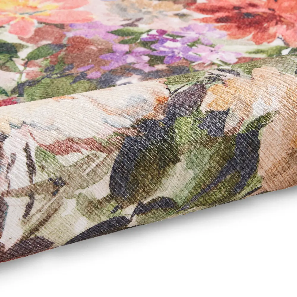 Clarke & Clarke Tahiti Forest & Rouge Washable - Image 8