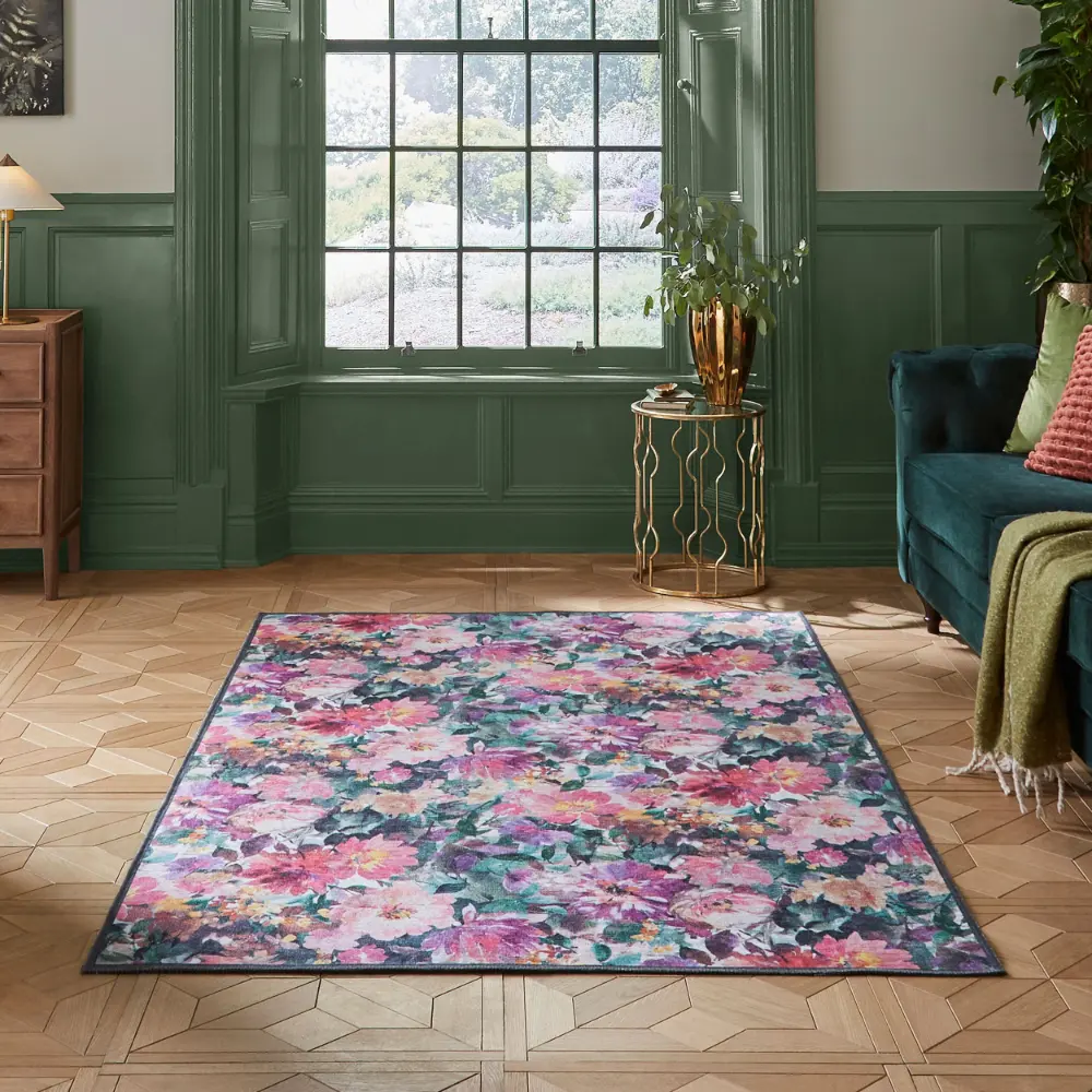 Clarke & Clarke Tahiti Fuchsia Washable - Image 2