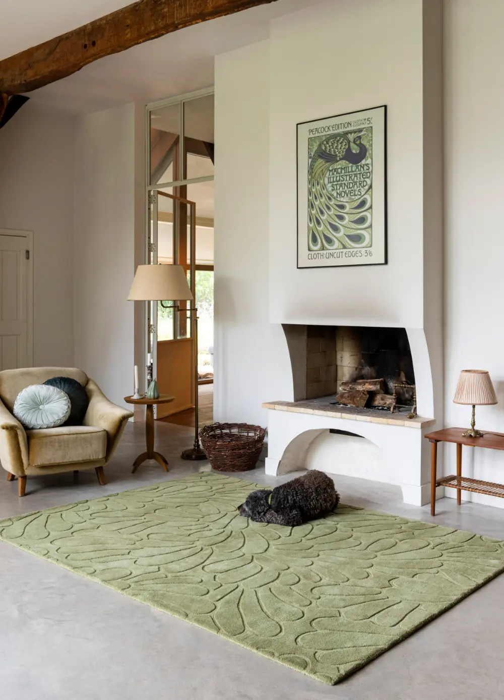 Coleby Petals Laura Ashley Hedgerow Green 078807 Rug - Image 3