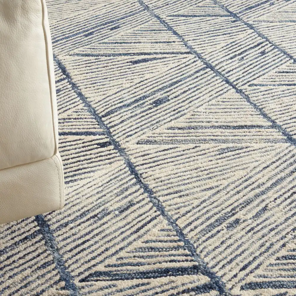 Colorado CLR01 White Blue Rug - Image 4