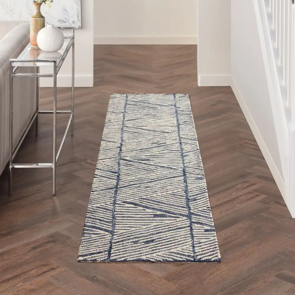 Colorado CLR01 White Blue Rug - Image 5