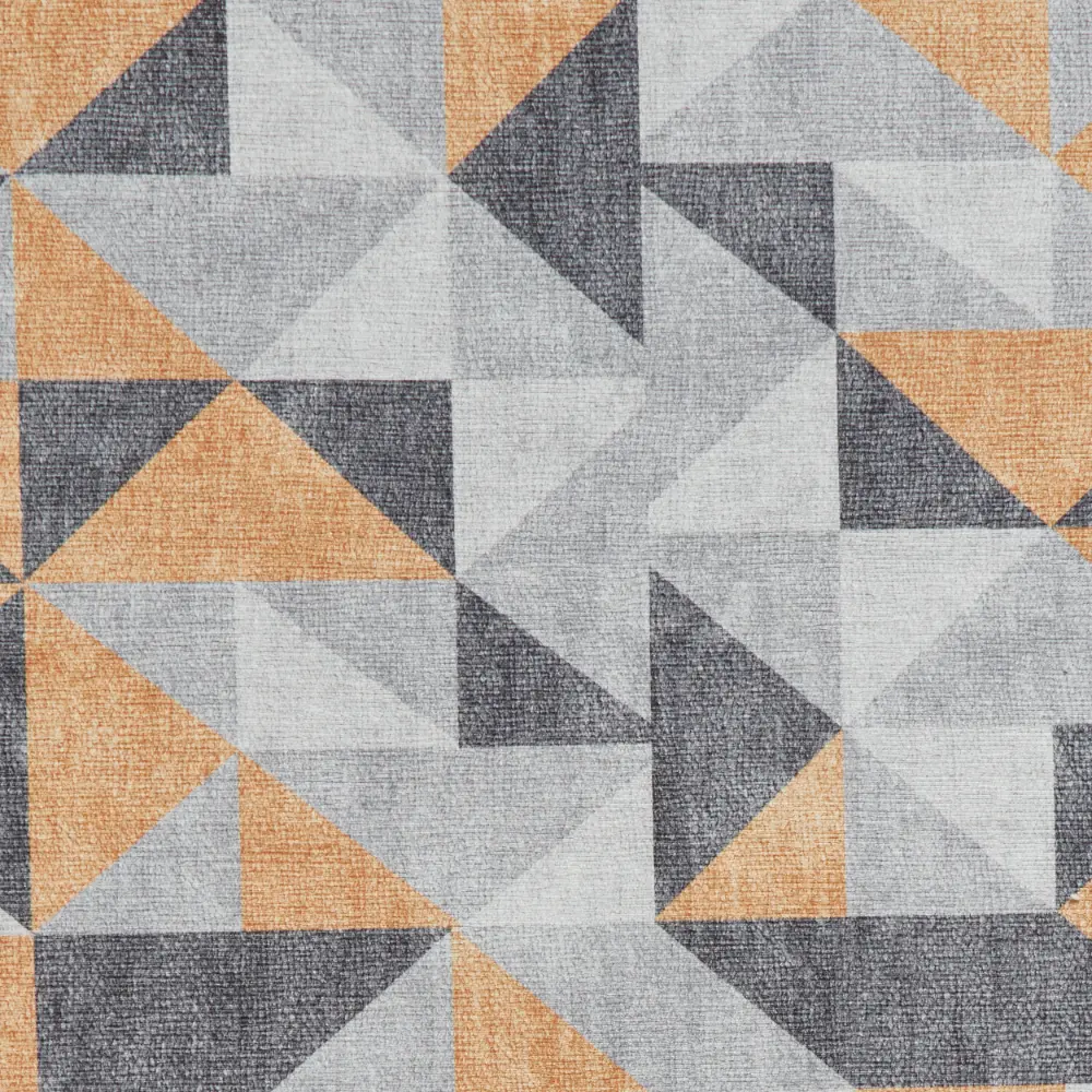Coral H1057 Yellow/Grey Modern Washable Rug - Image 10