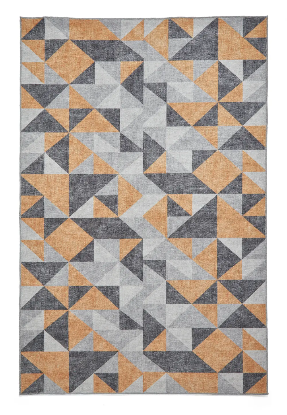 Coral H1057 Yellow/Grey Modern Washable Rug - Image 7