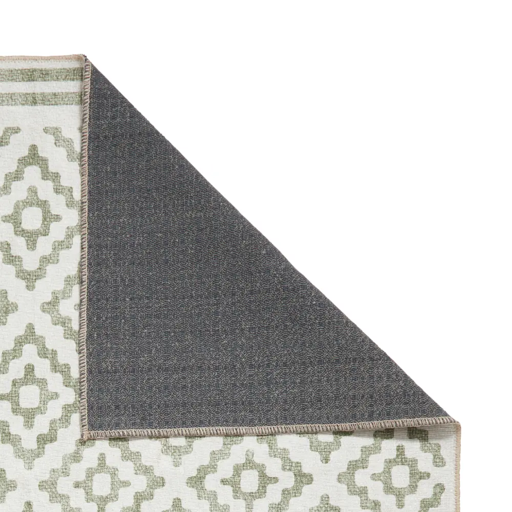 Coral H1058 Green Modern Washable Rug - Image 7