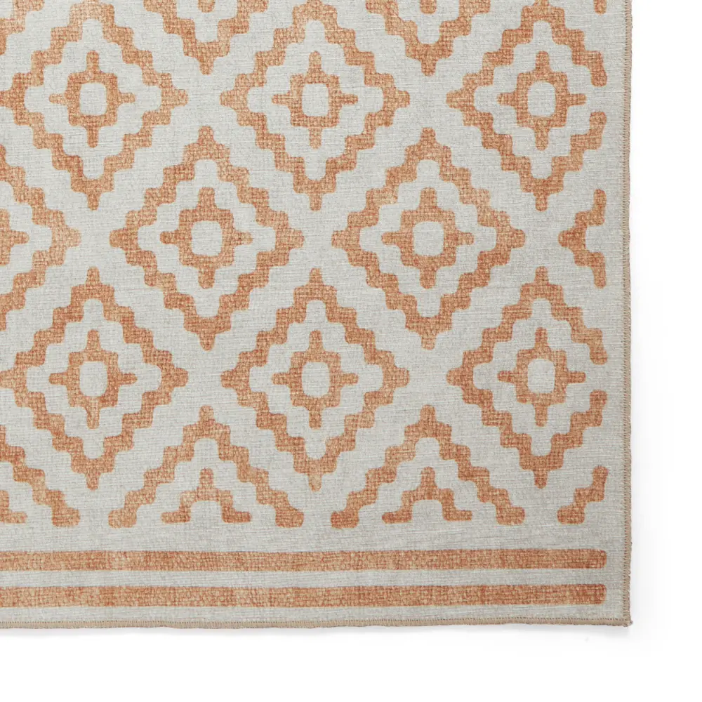 Coral H1058 Yellow Modern Washable Rug - Image 9