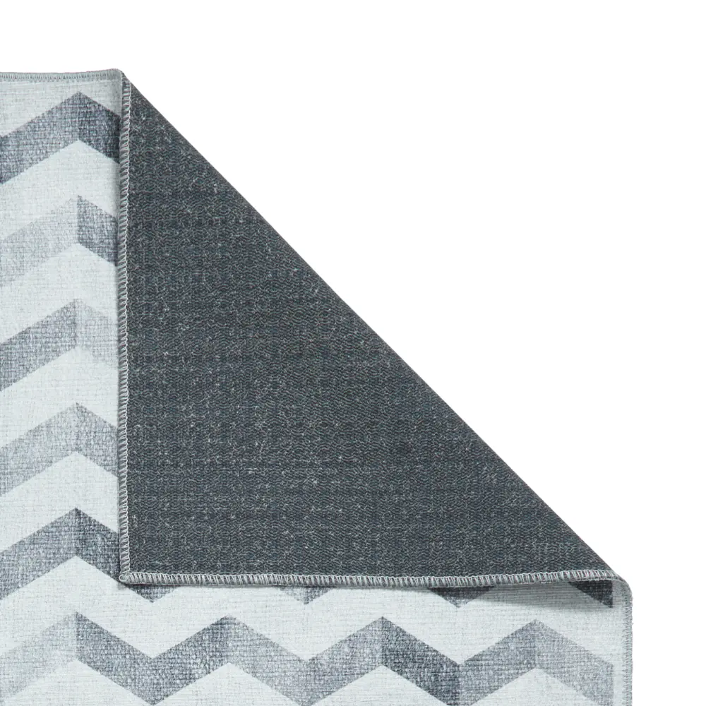 Coral H1059 Grey Modern Washable Rug - Image 9
