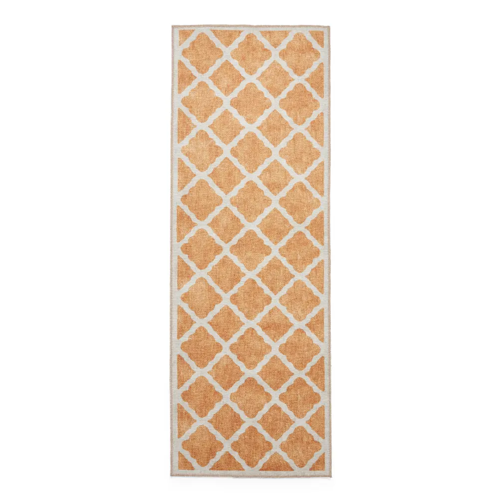 Coral H1063 Yellow Modern Washable Rug - Image 4