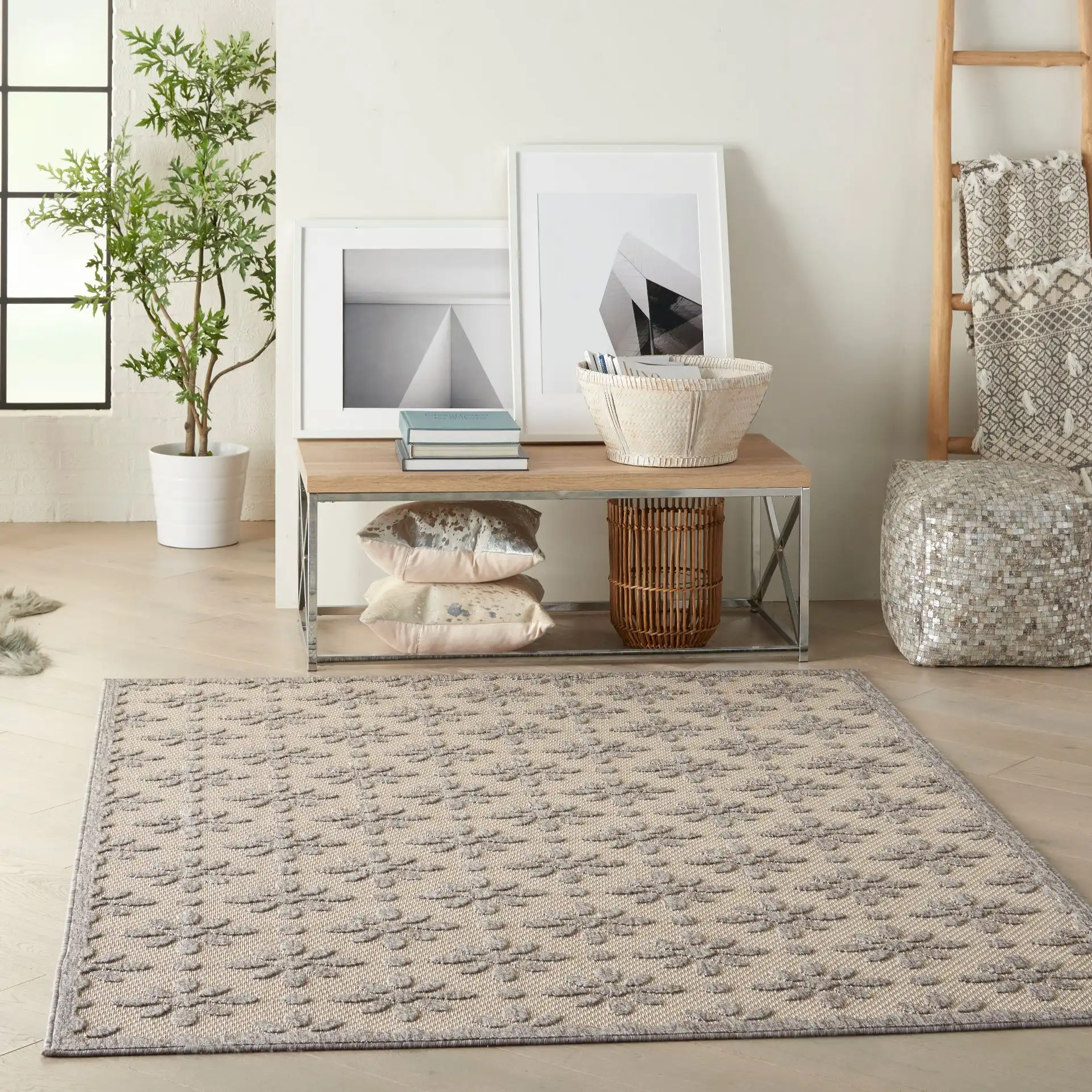 Cozumel (Outdoor) CZM03 Cream Rug - Image 4