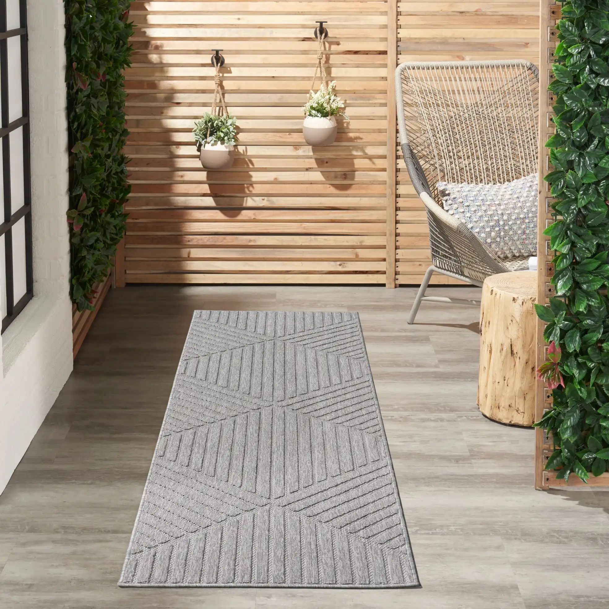 Cozumel (Outdoor) CZM05 Light Grey Rug - Image 5