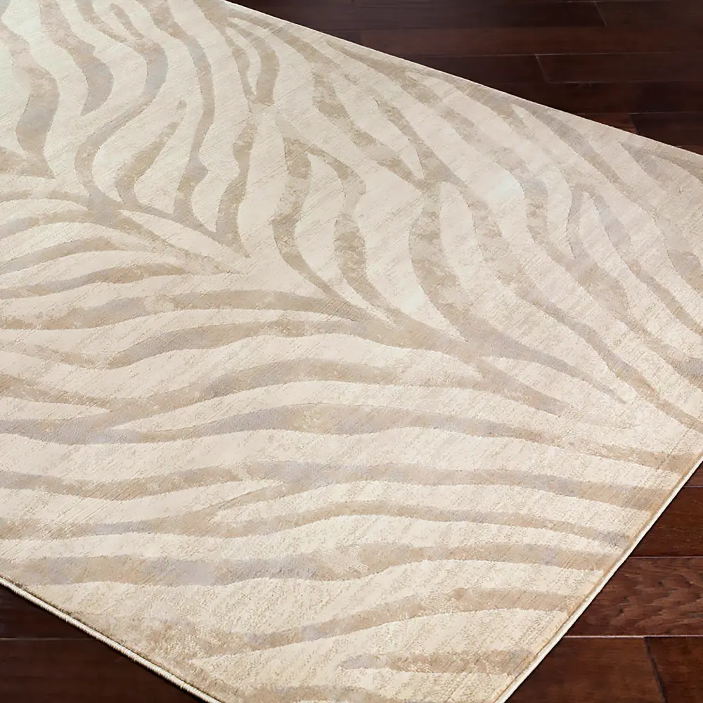 Cybele Scandi Boho Zebra Light Grey Rug - Image 2