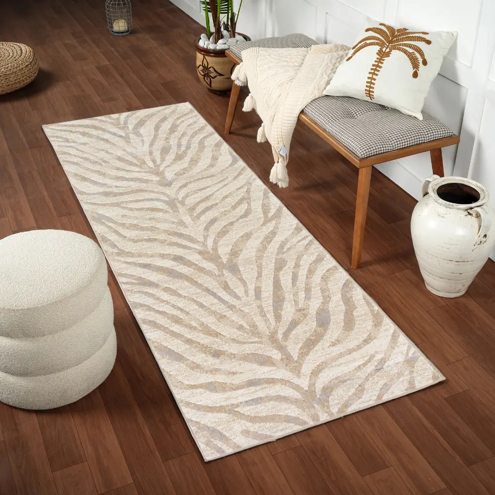 Cybele Scandi Boho Zebra Light Grey Rug - Image 9