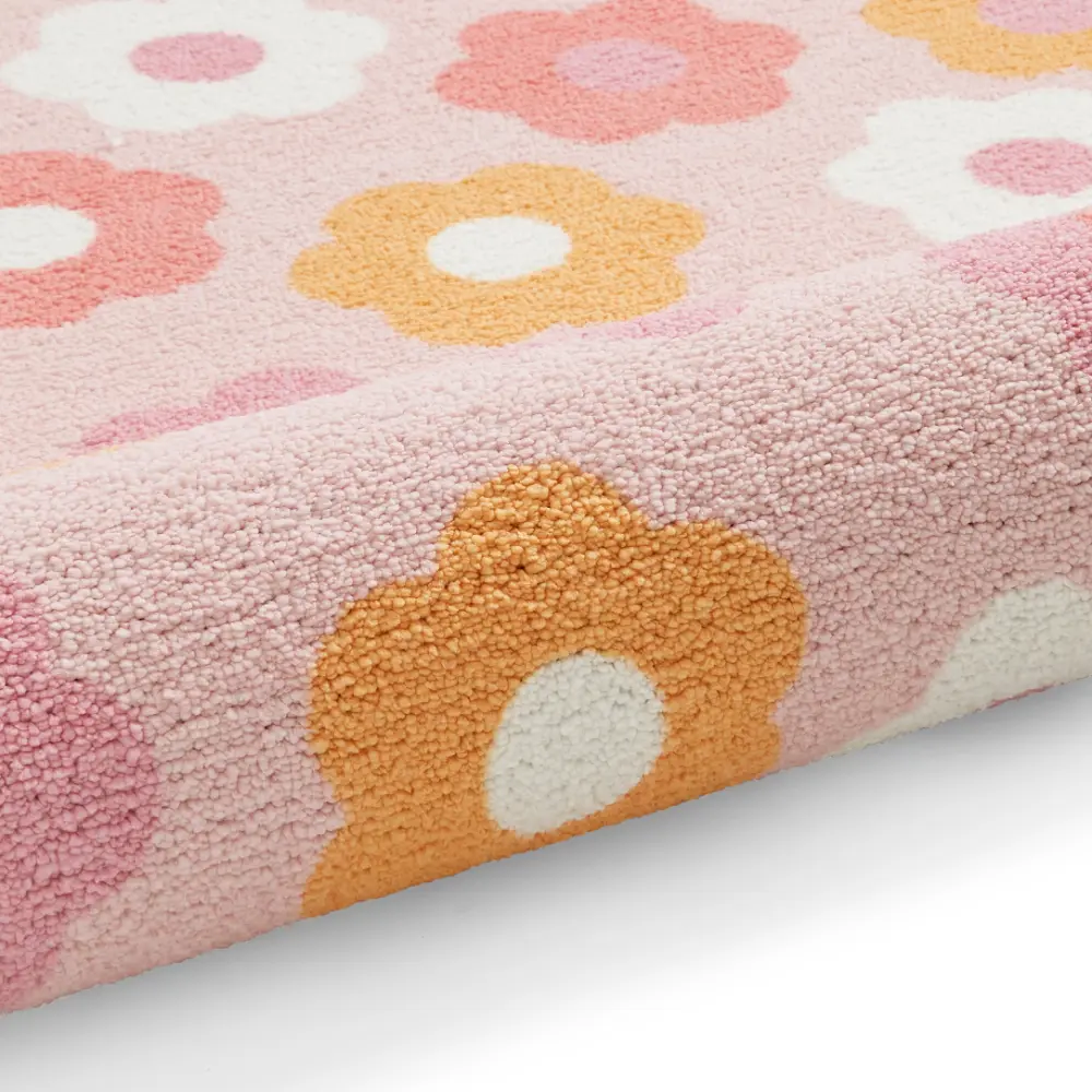 Catherine Lansfield Daisy Retro Pink - Washable - Image 2