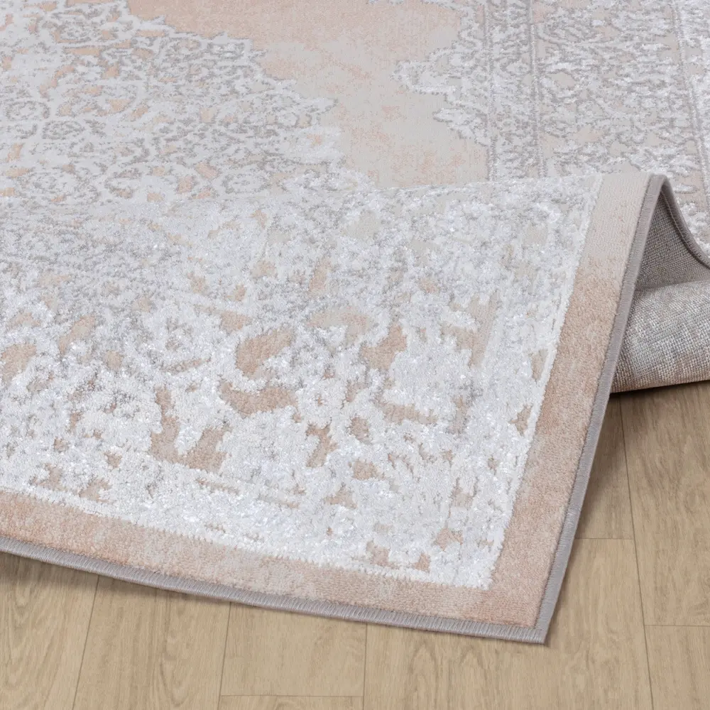 Defne Vintage Oriental Boho Beige/White Rug - Image 10