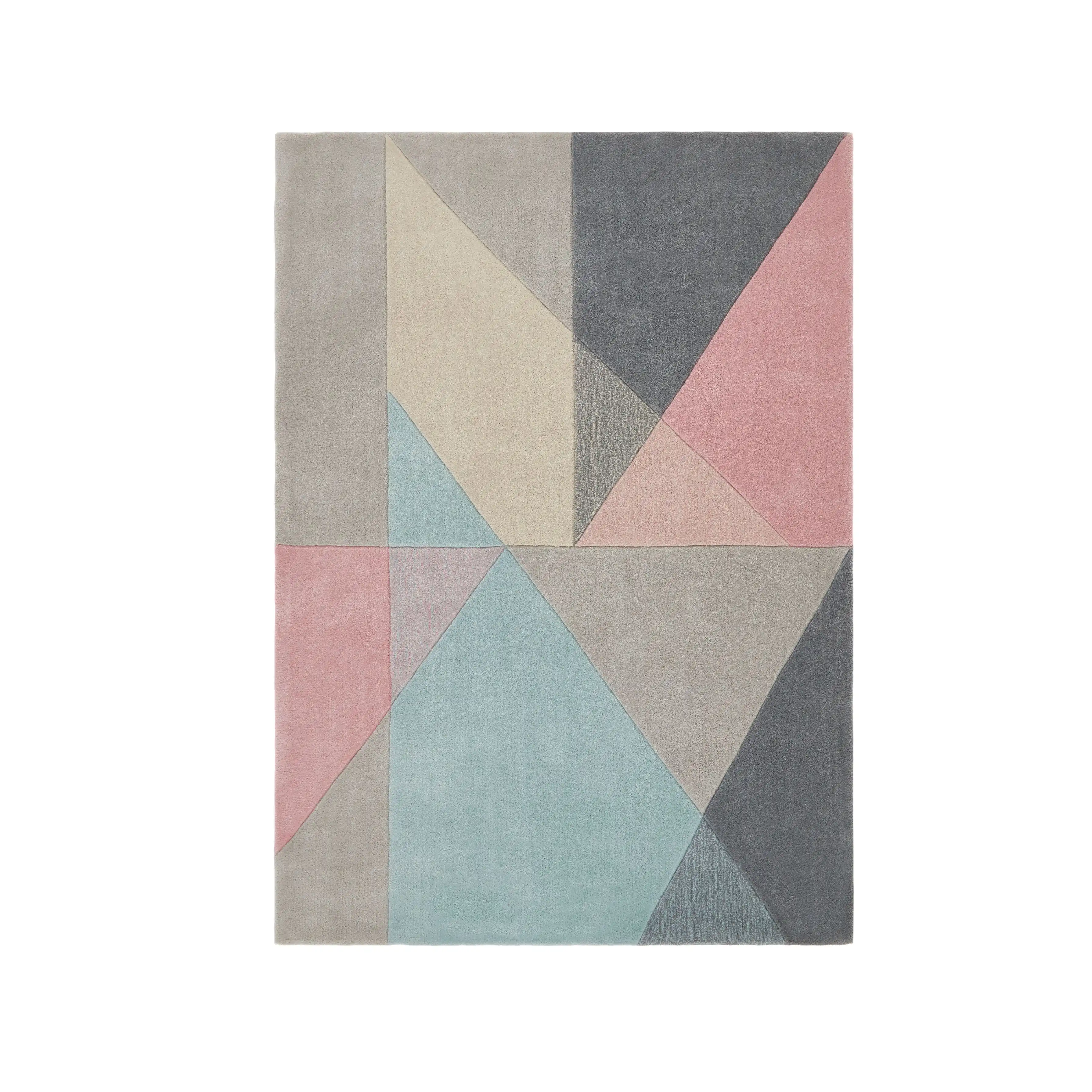 Design Matters Pink Grey Blue Rug - Image 3