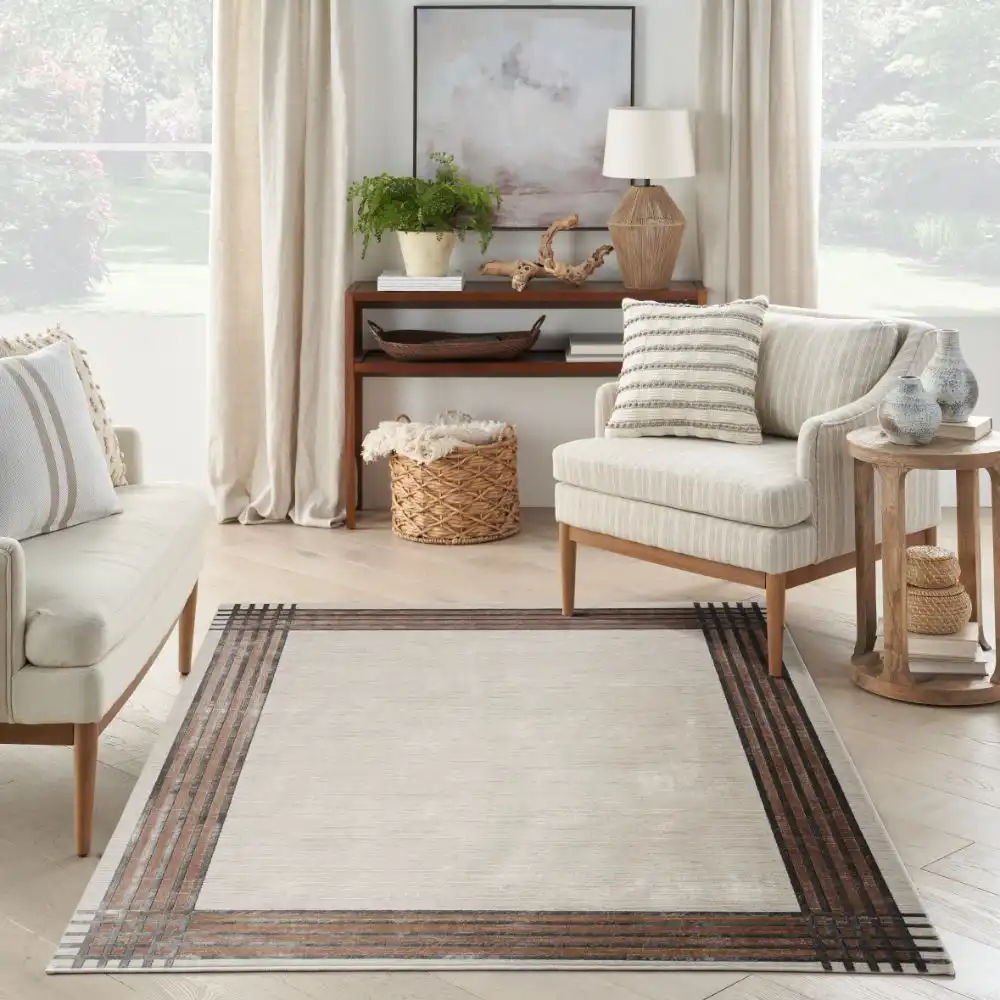 Desire Nourison DSR01 IVORY SILVER Rug