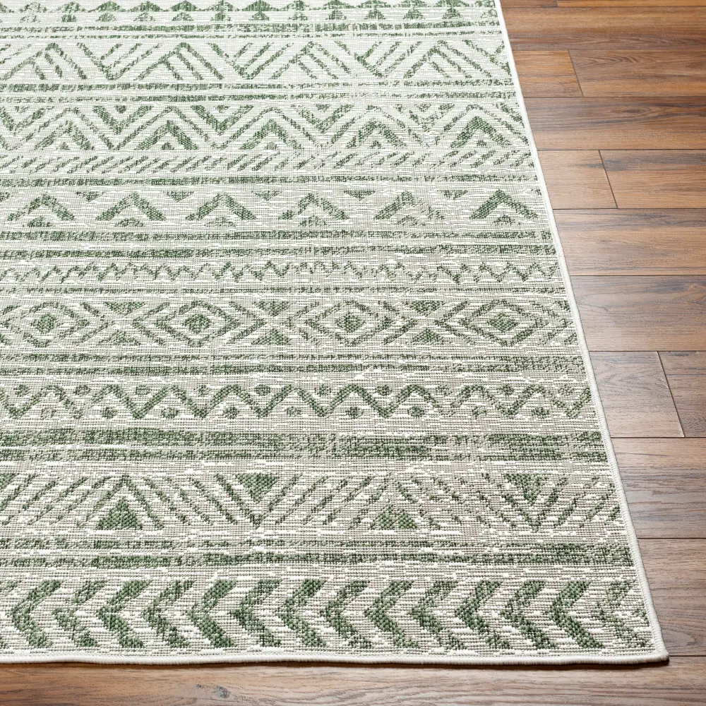 Diksha In- & Outdoor Global Moss Green Rug - Image 5