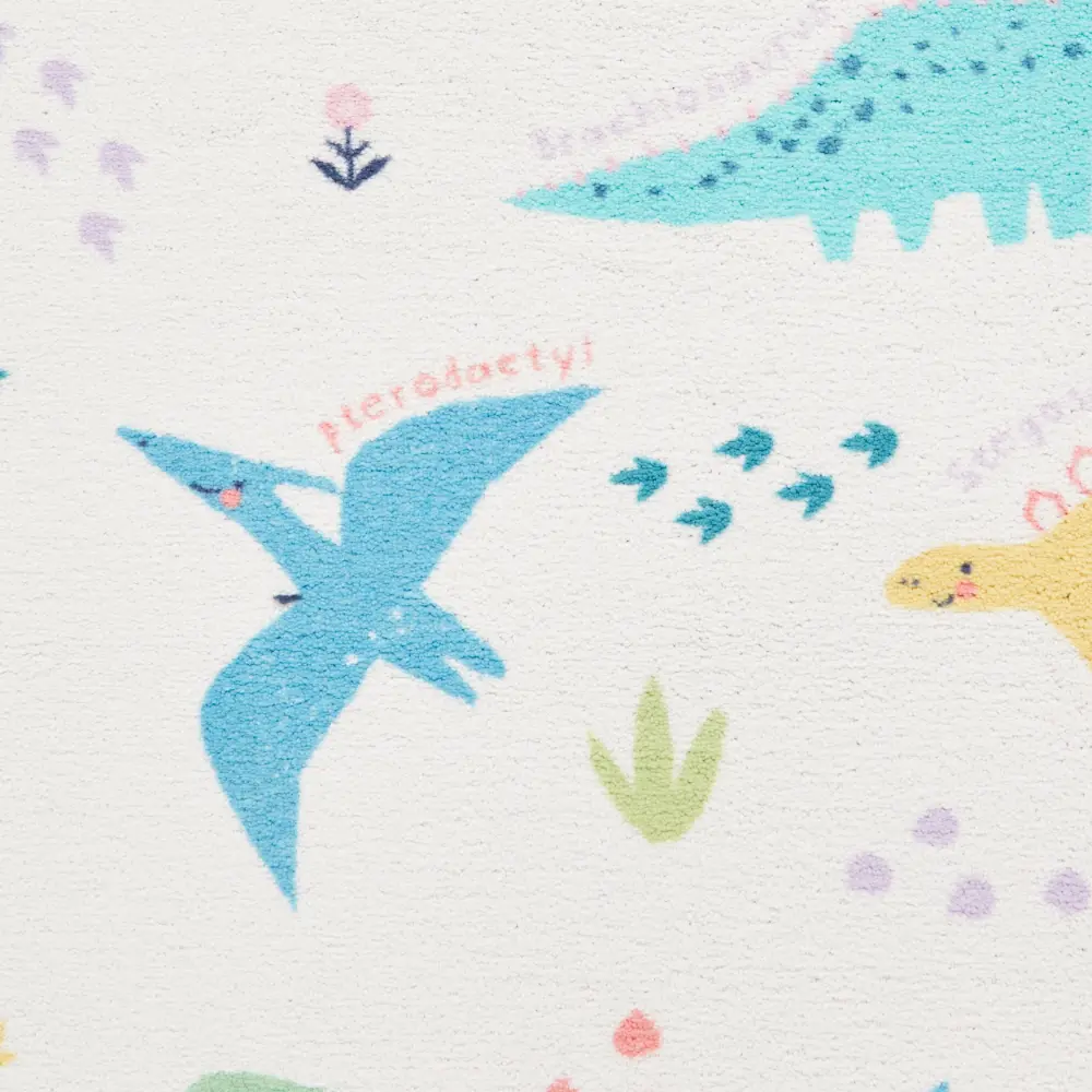 Catherine Lansfield Dinosaur Friends Pink / Blue - Washable - Image 8