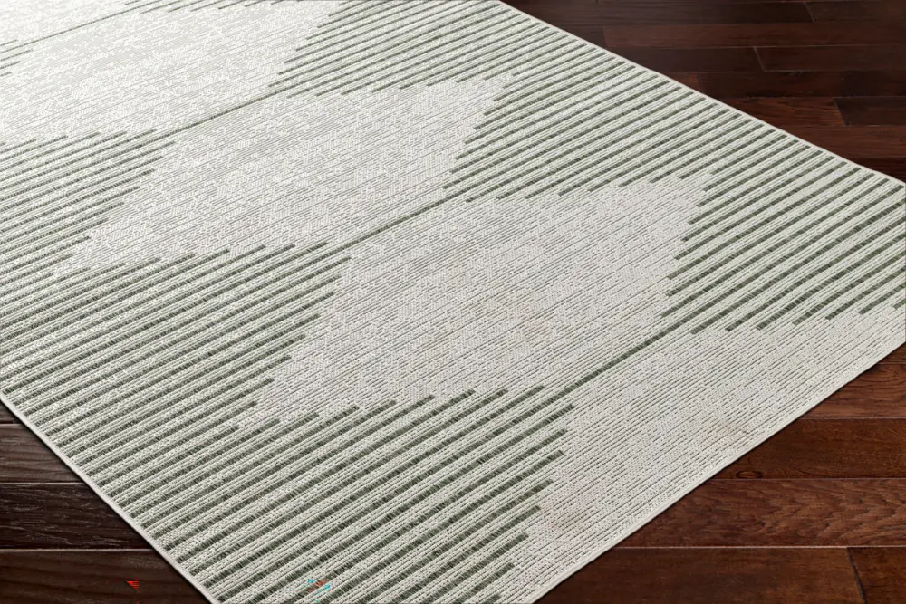 Dolly In- & Outdoor Global Moss/Grey Rug - Image 2