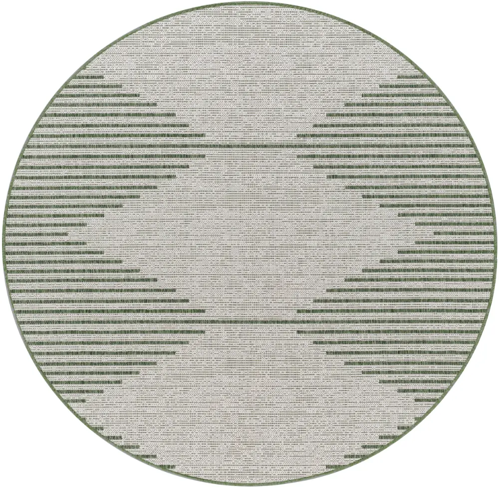 Dolly In- & Outdoor Global Moss/Grey Rug - Image 3