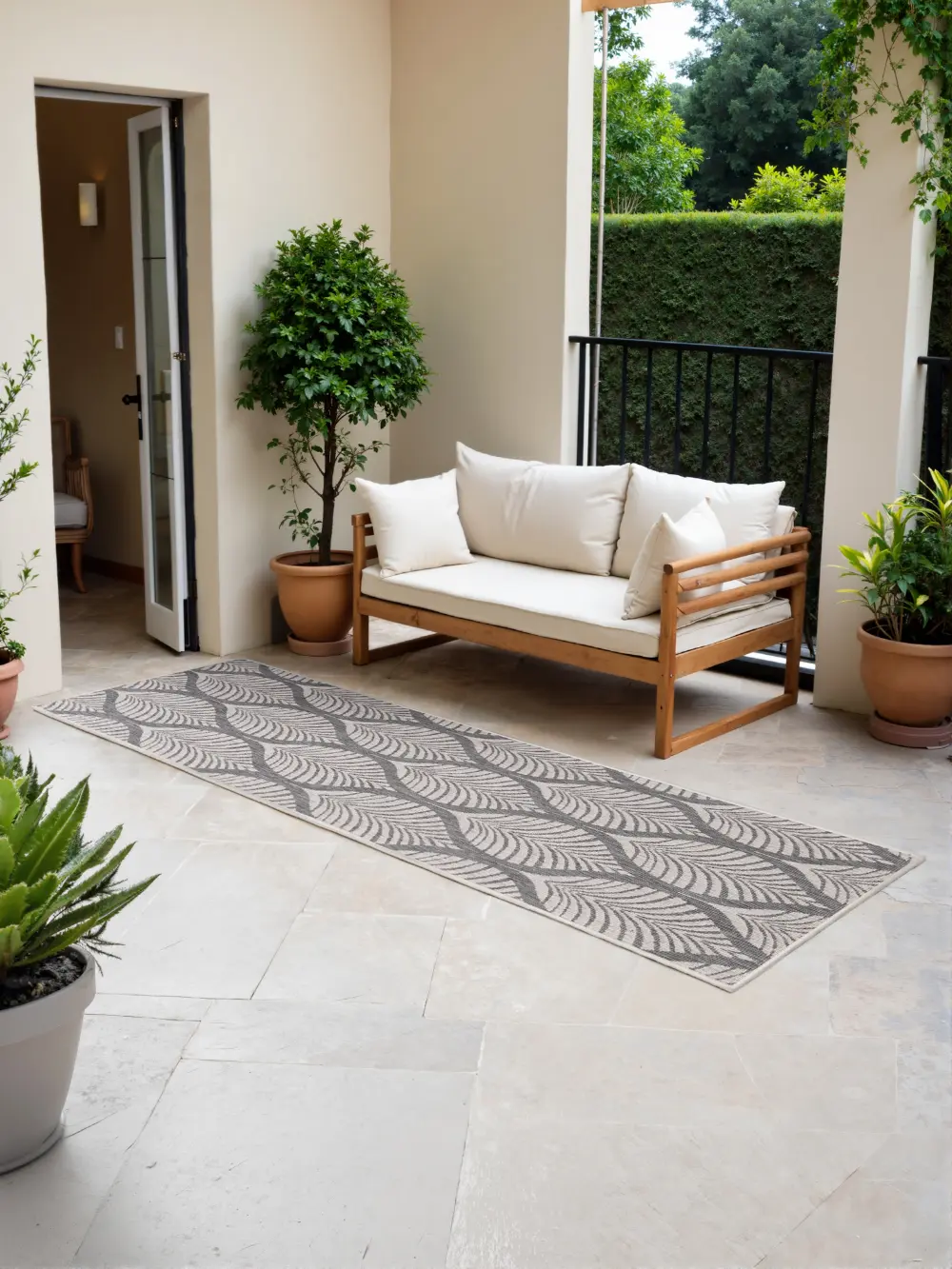 Duet 106246 White Grey Indoor / Outdoor Reversible - Image 21