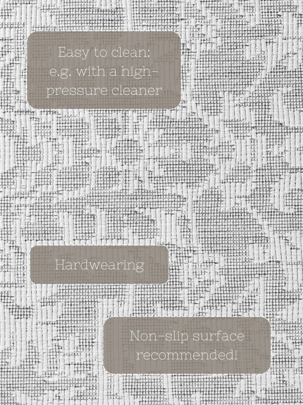 Duet 106249 White Grey Indoor / Outdoor Reversible - Image 11