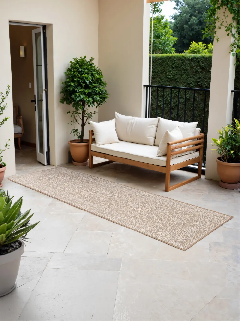 Duet 106250 Jute White Indoor / Outdoor Reversible - Image 21