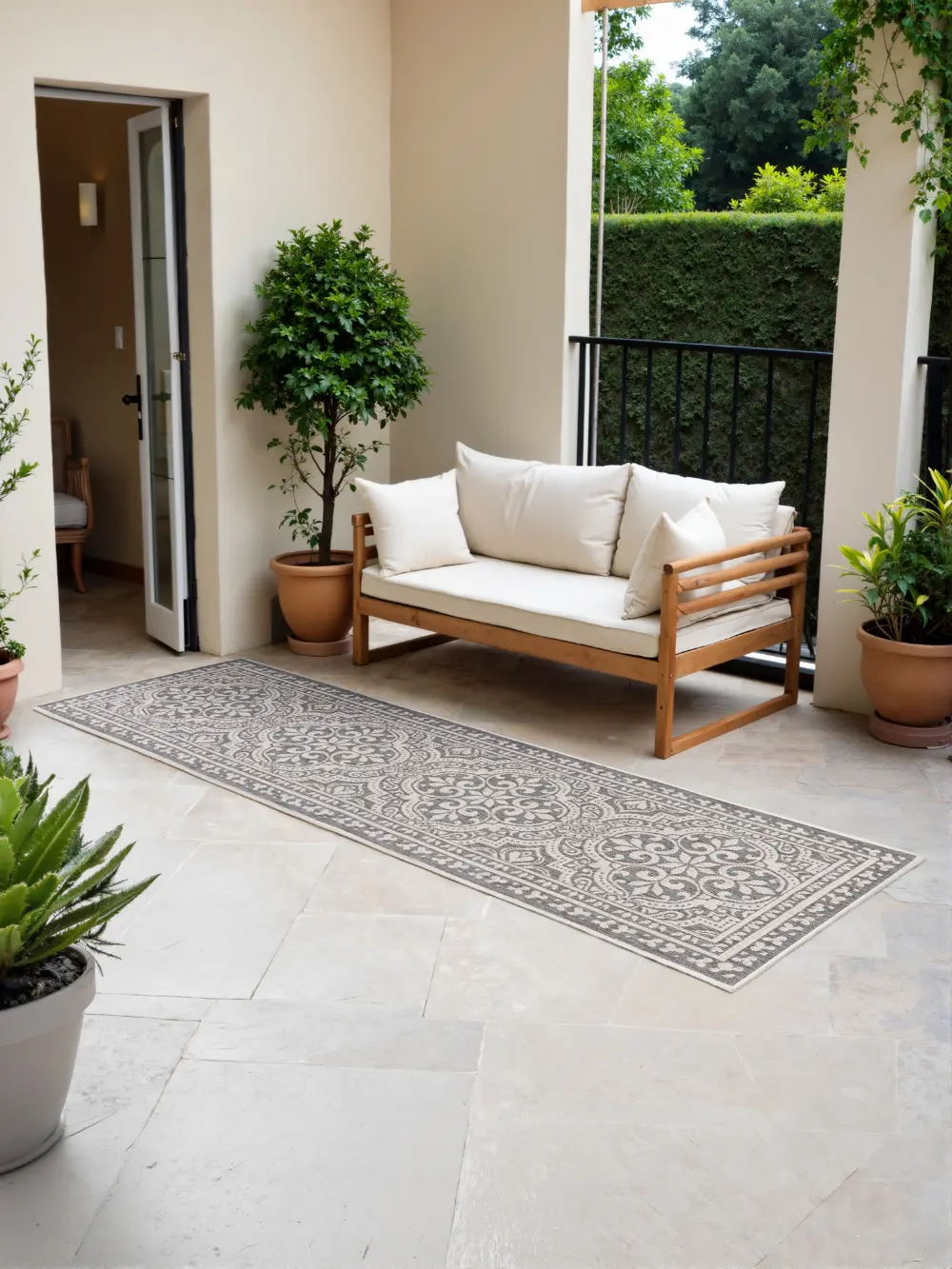 Duet 106251 White Grey Indoor / Outdoor Reversible - Image 20