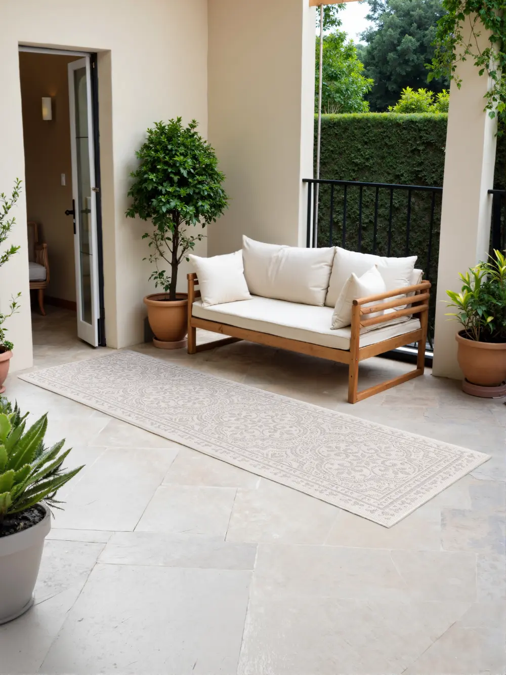 Duet 106251 White Grey Indoor / Outdoor Reversible - Image 6