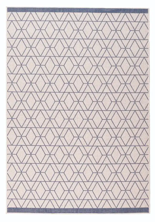 Duo Weave Indoor/Outdoor Diamonds Ocean Rug - Image 3