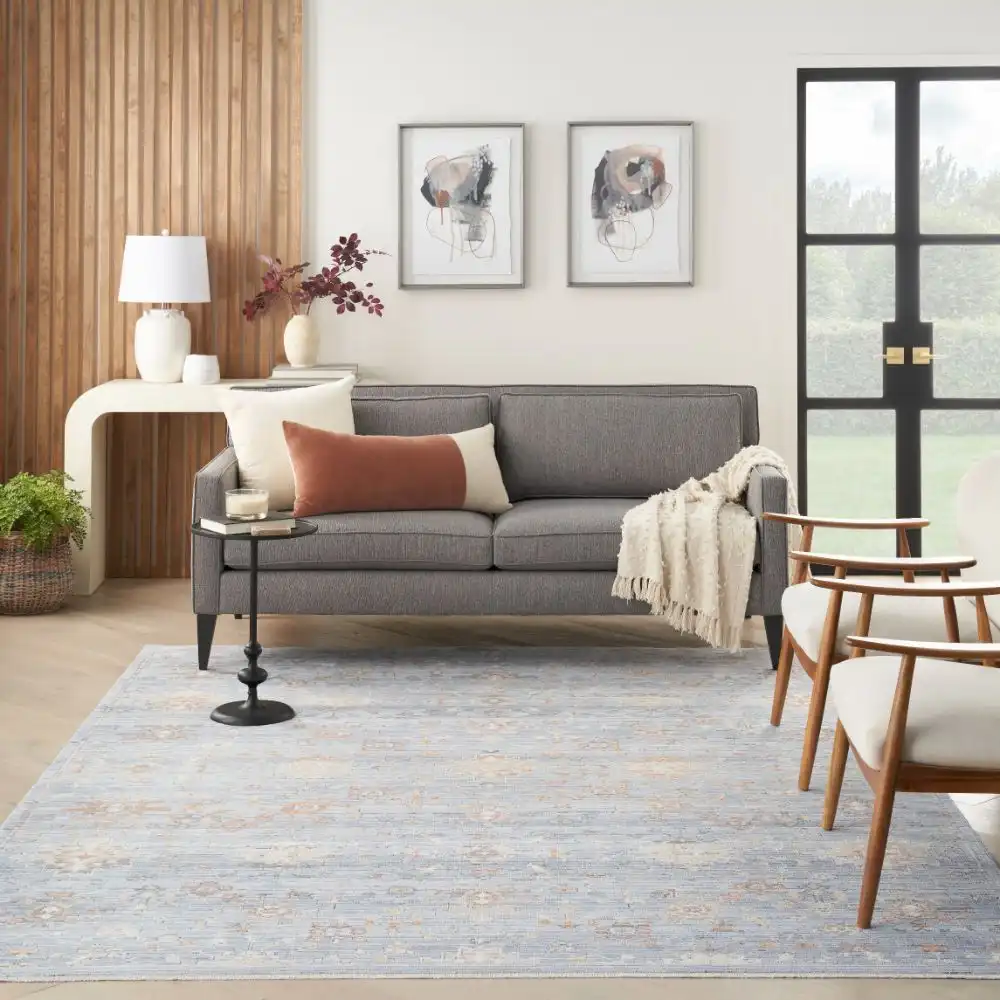 Elegant Heirlooms ELH 02 Blue Ivory Rug
