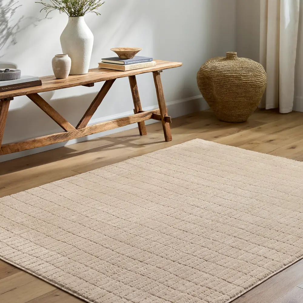 Cascade Our Pnw Home X Livabliss Scandi High Pile Light Beige Rug