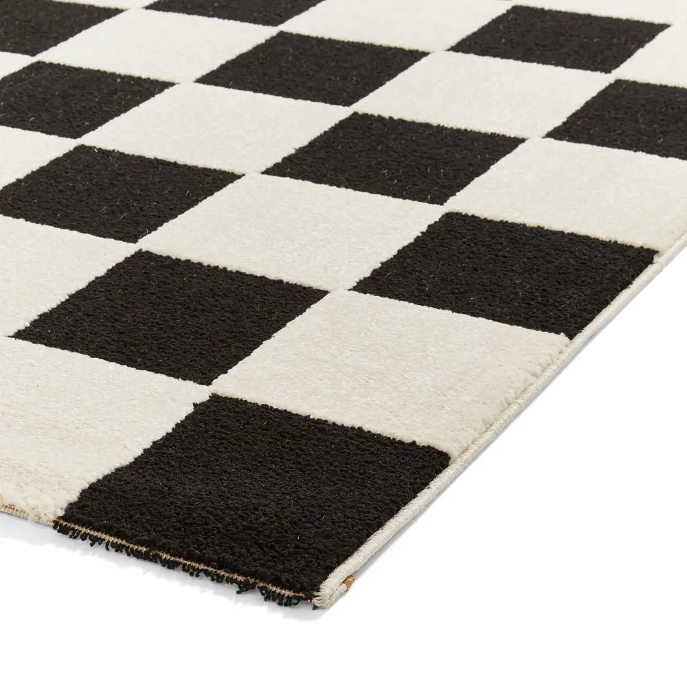 Elio 69924 Black/White Modern Geometric Rug - Image 7