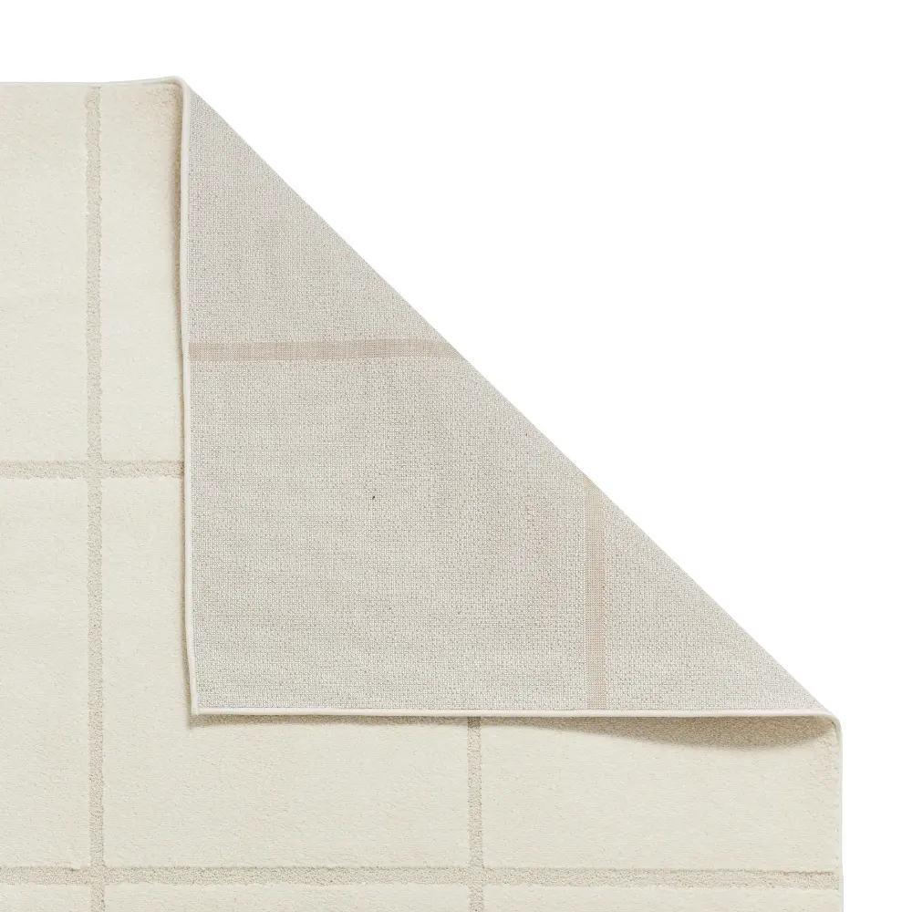 Elio 70100 Cream Modern Geometric Rug - Image 5