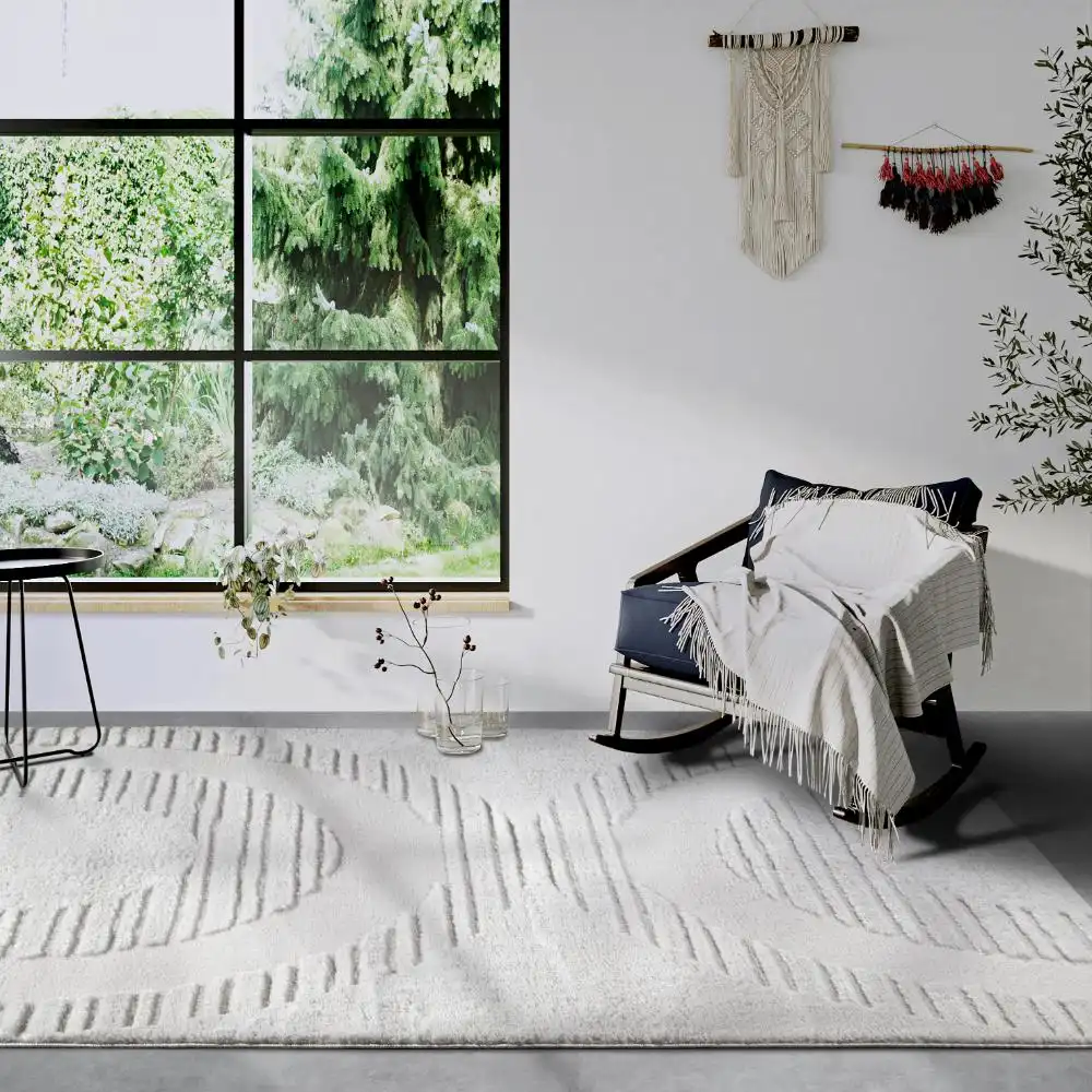 Elle Gallery 106089 Cream White Rug