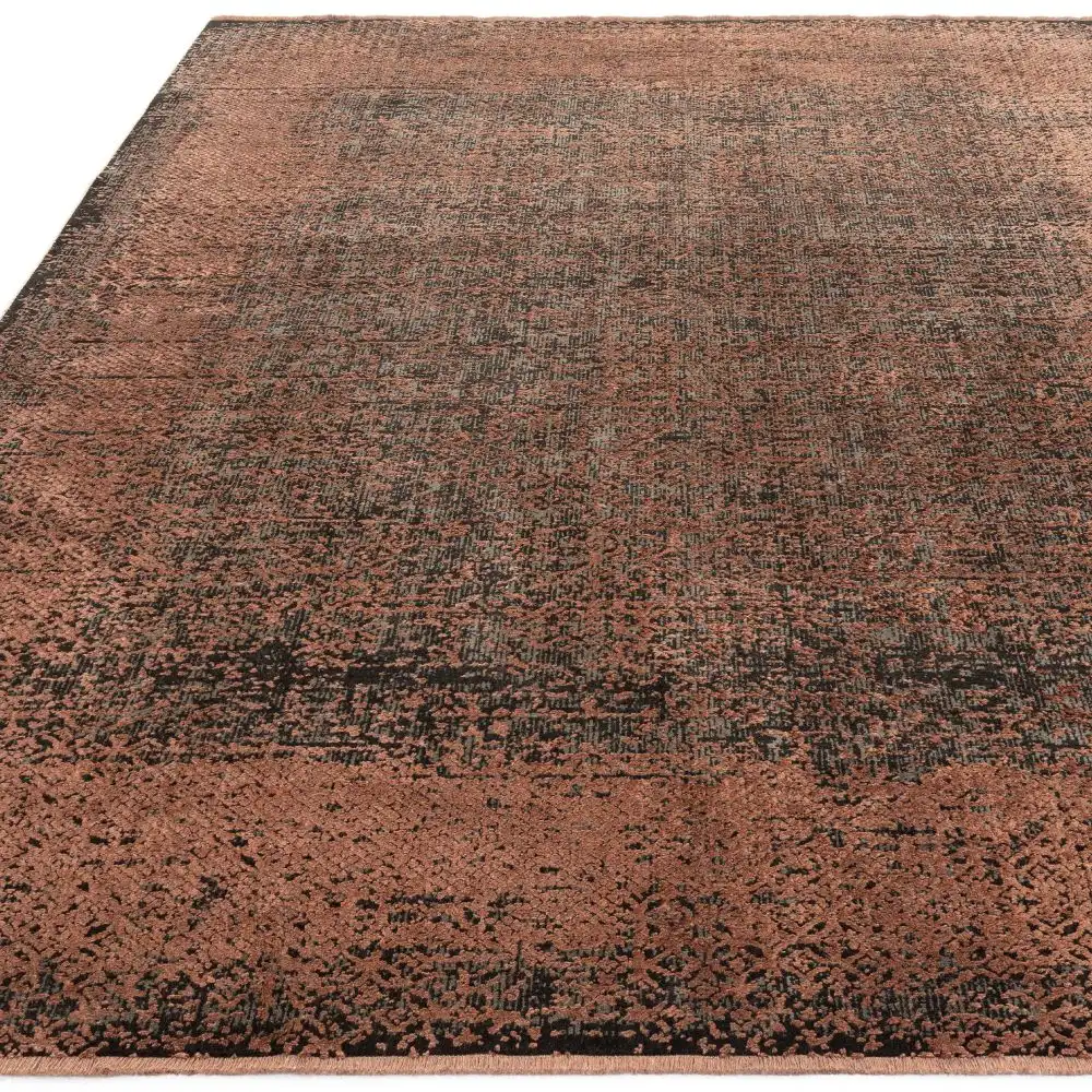 Elodie Terracotta Black Rug - Image 5