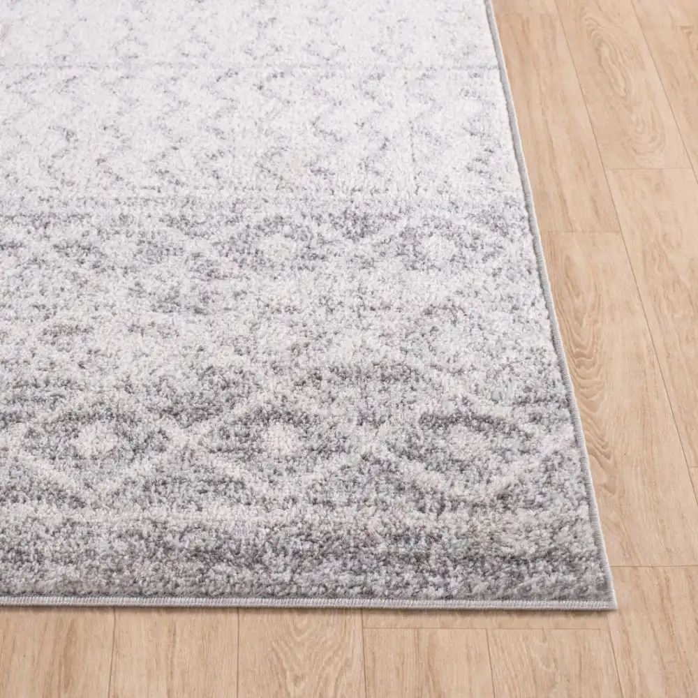 Mila Scandi Geometric Light Grey/White Rug - Image 5