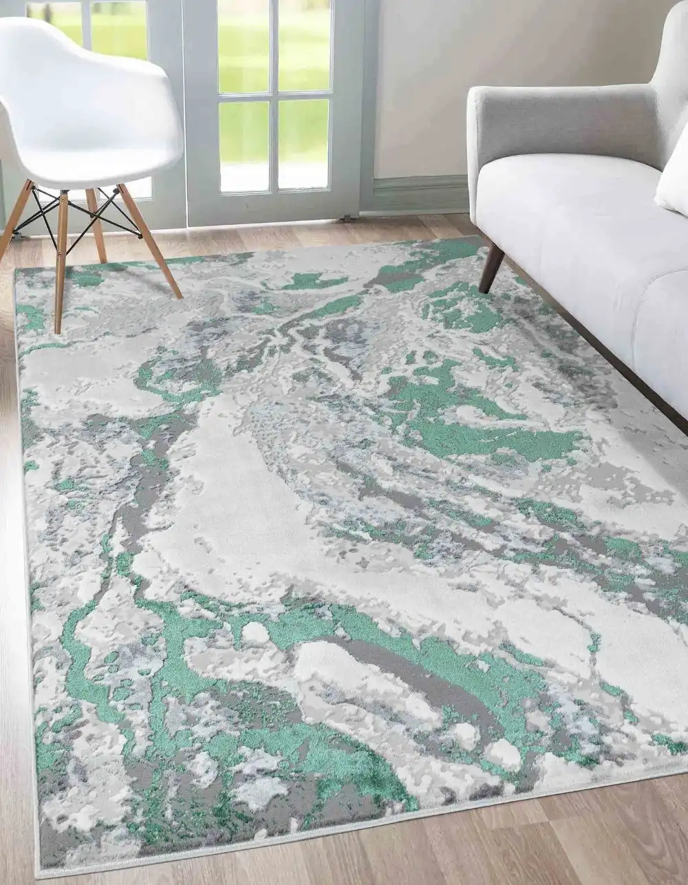 Emperor 325 Picasso Aqua Rug - Image 3