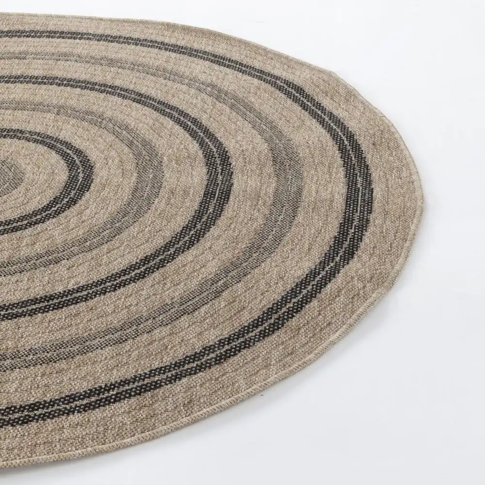 Rhonda In- & Outdoor Cottage Jute-Look Beige/Black Rug - Image 2