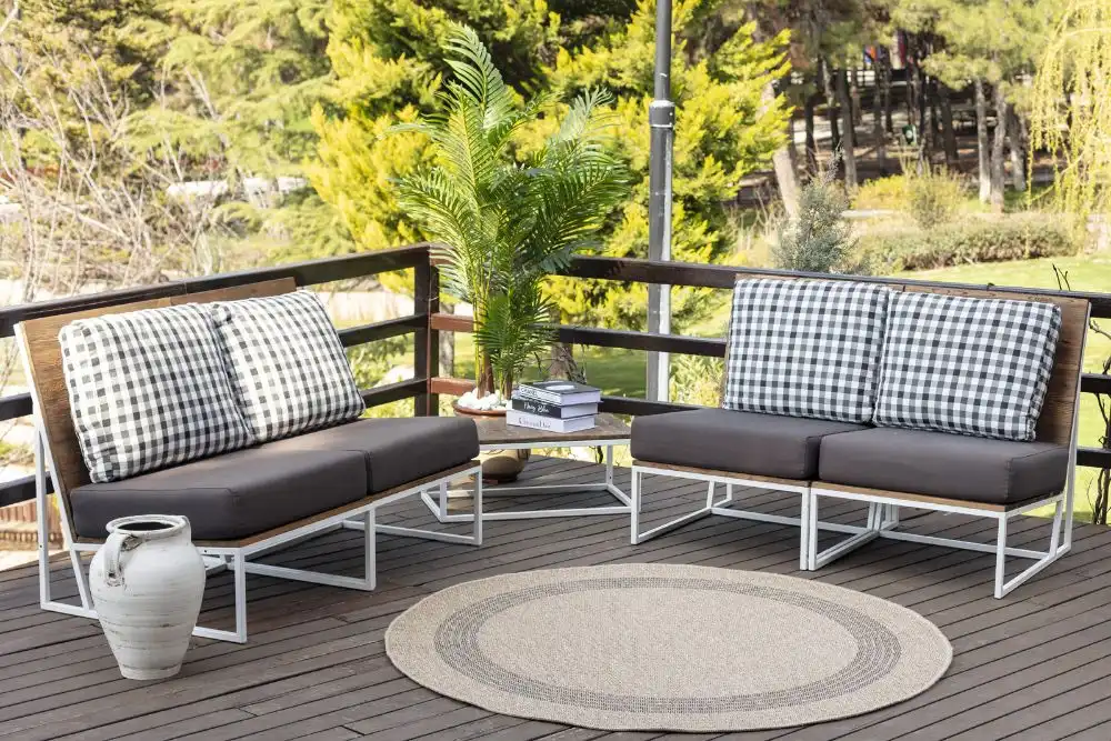 Rhonda In- & Outdoor Cottage Jute-Look Beige/Brown Rug