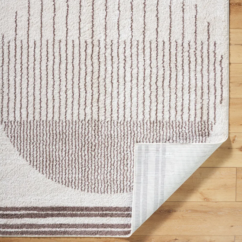 Enso3 Machine Washable Global Shaggy Dark Brown Rug - Image 3
