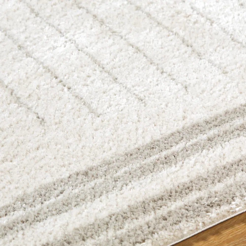 Enso3 Machine Washable Global Shaggy Medium Grey Rug - Image 3