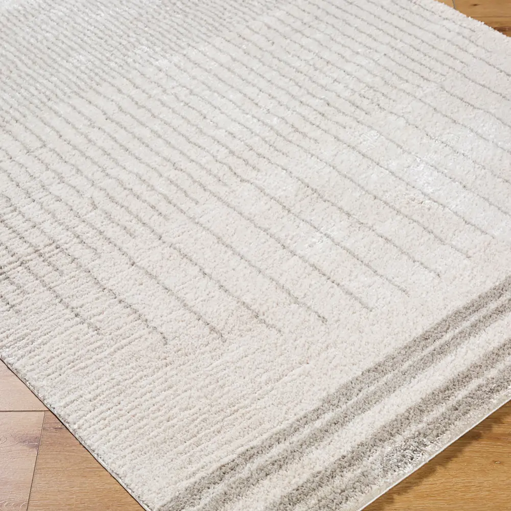 Enso3 Machine Washable Global Shaggy Medium Grey Rug - Image 5