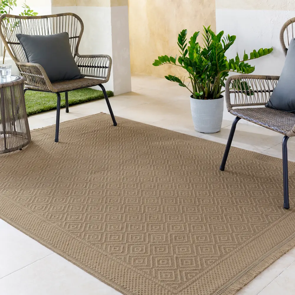 Esha Cottage Tan/Beige Machine Washable Jute Rug - Image 8