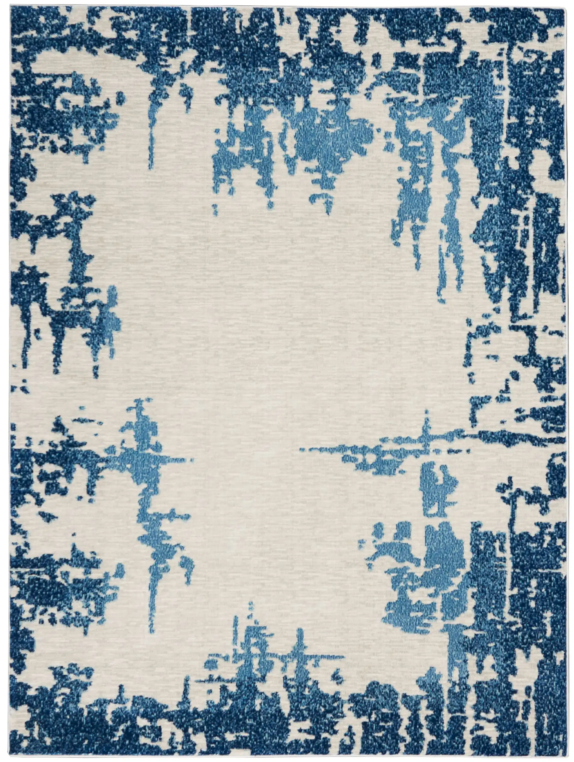 Etchings ETC04 Ivory Blue Rug - Image 4